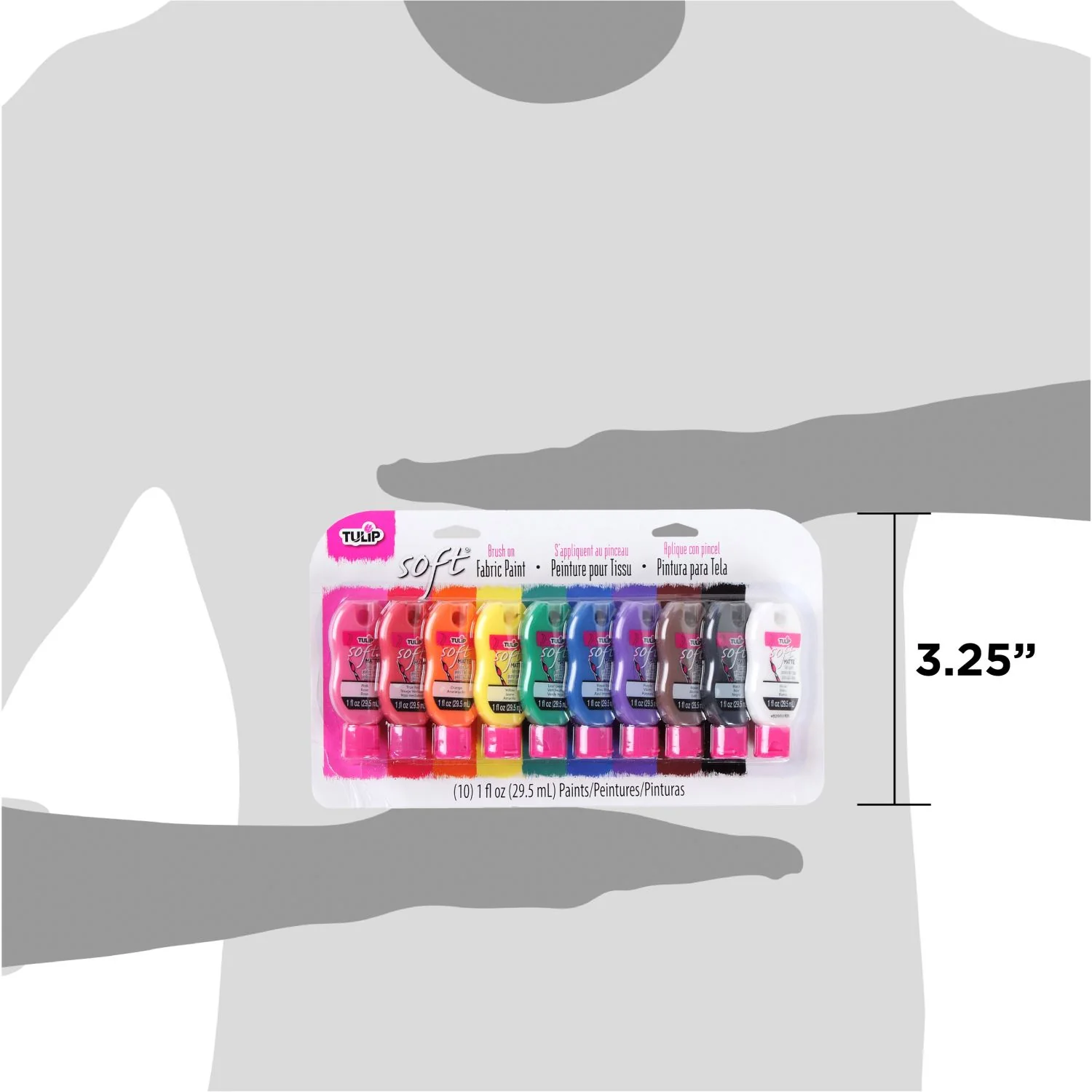 Tulip Brush-On Fabric Paint Rainbow 1 fl. oz. 10 Pack - Image 10