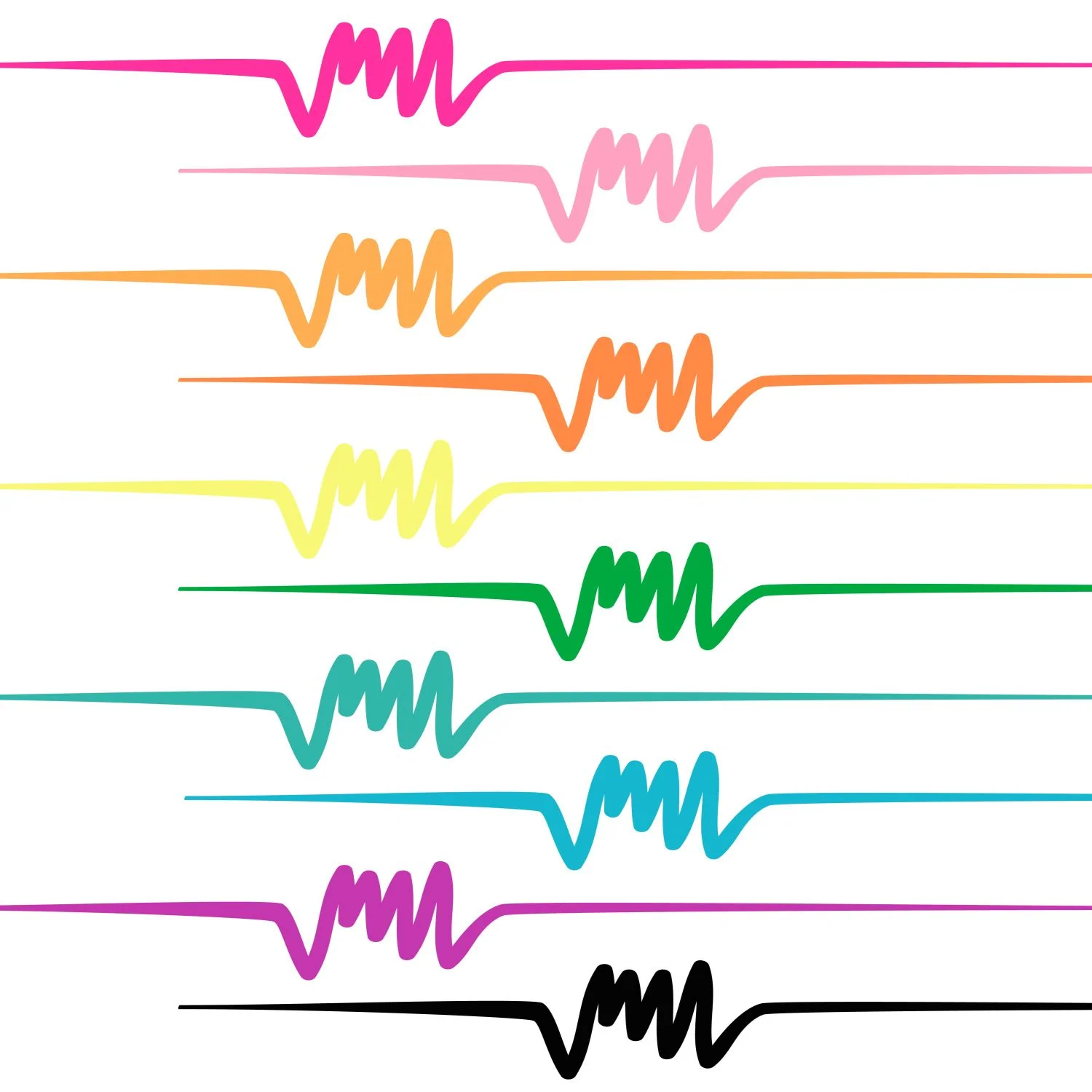 Tulip Brush-Tip Fabric Markers Neon 10 Pack - Image 4