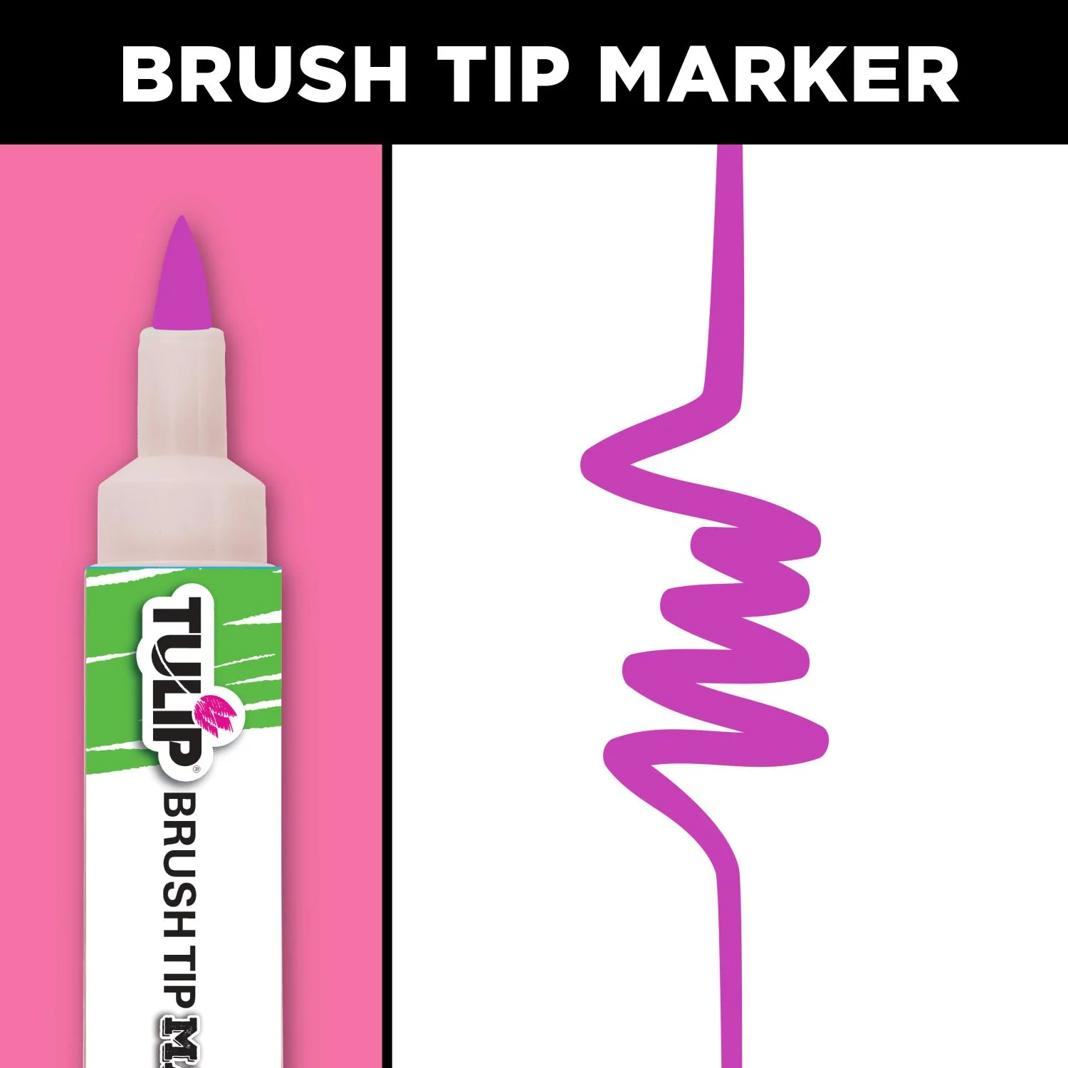 Tulip Brush-Tip Fabric Markers Neon 10 Pack - Image 5