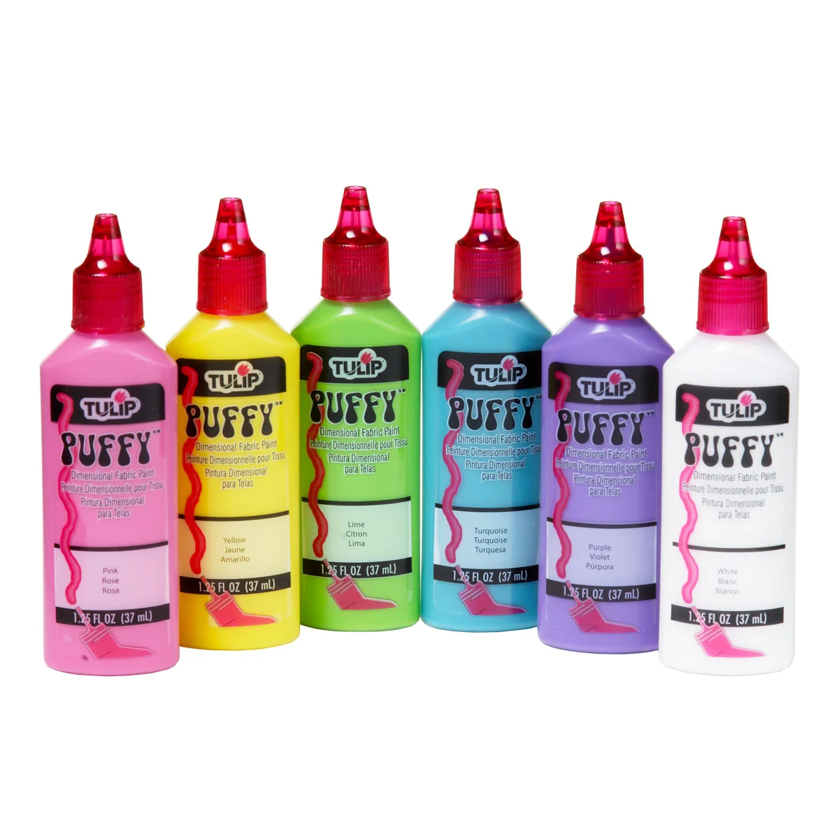 Tulip Puff Paint Puffy, Multi-Surface Craft Paint, 1.25 fl. oz. 6 Pack - Image 3