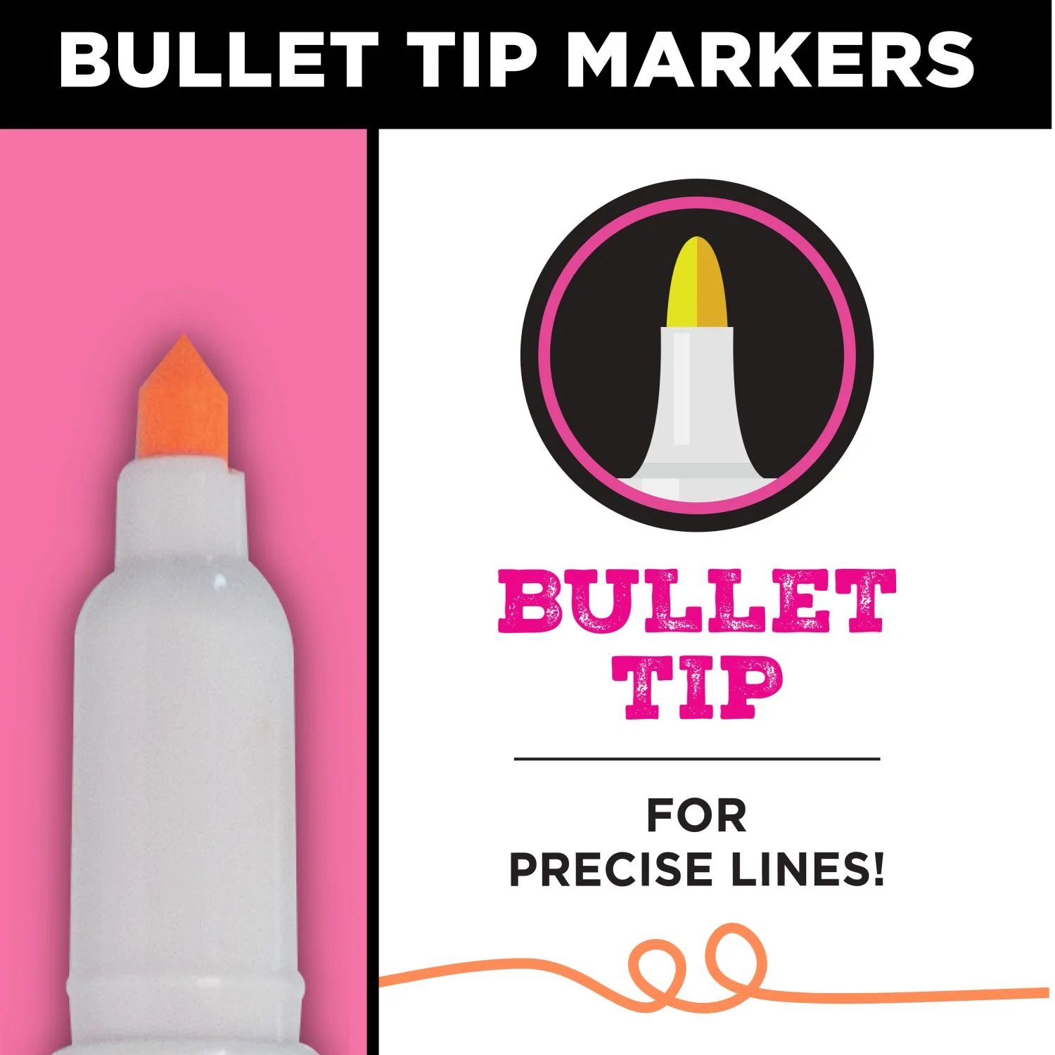 Tulip Graffiti Bullet-Tip Fabric Markers Neon 6 Pack - Image 5